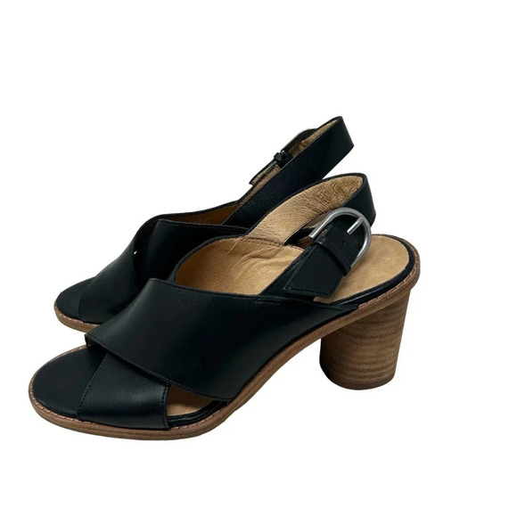 Madewell The Ruthie Crisscross Sandal in Leather in Black Size 5.5 - Picture 3 of 7